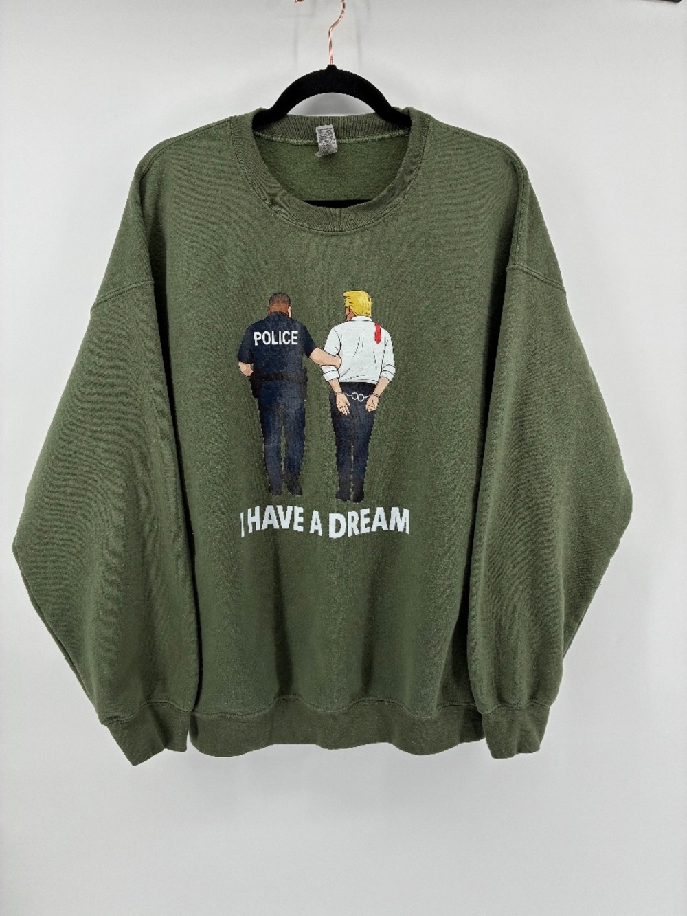 Green Trump Police I Have a Dream Sweater